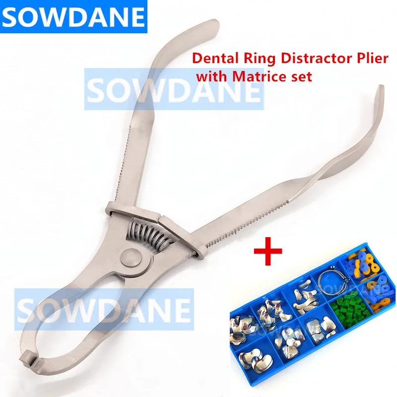 Dental Orthodontic Matrics Matrix with Forcep Matrices Placing Metal Ring Distractor Plier Dentisit Tool
Dental Orthodontic Matrics Matrix with Forcep Matrices Placing Metal Ring Distractor Plier Dentisit Tool