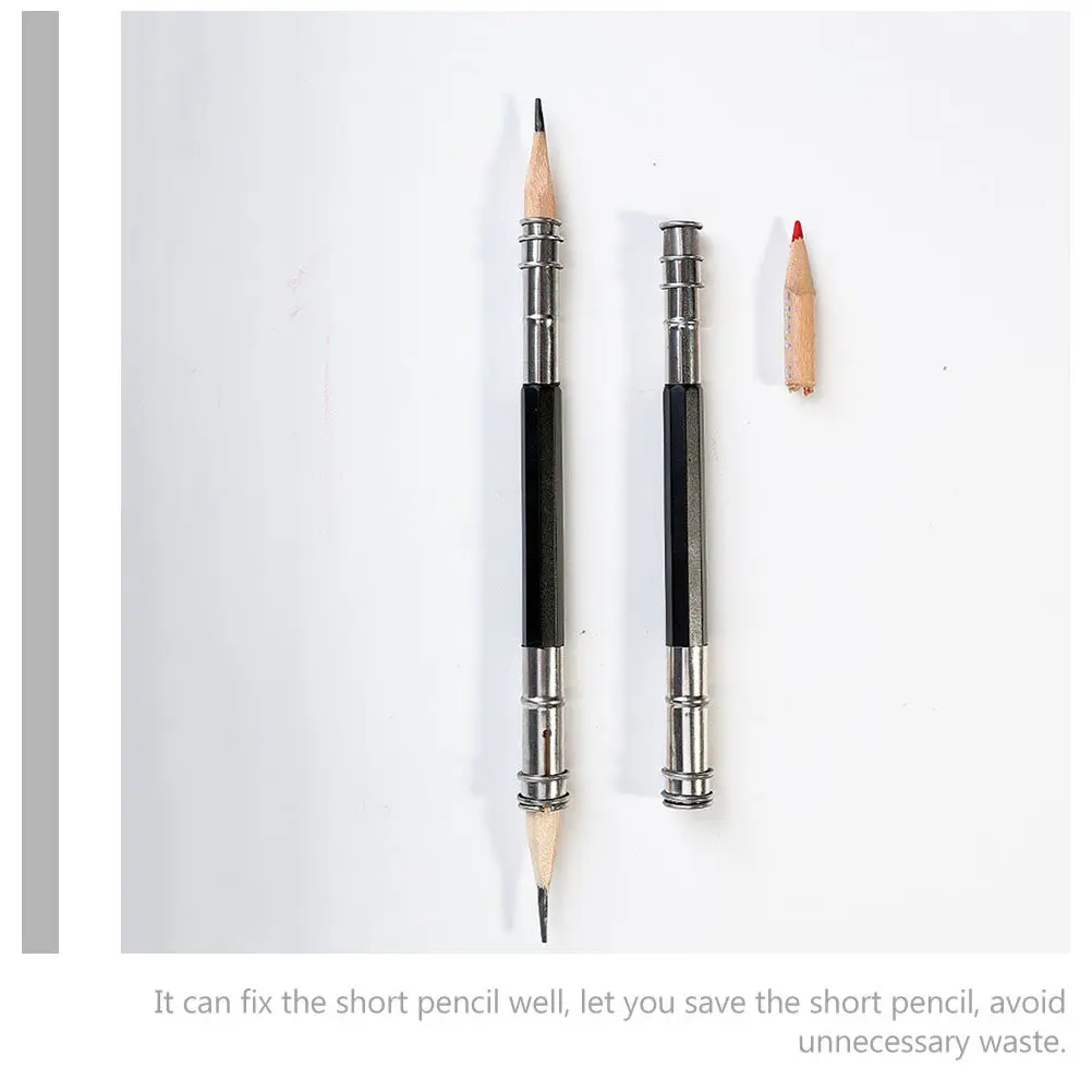 12Pcs High Quality Stainless Steel Pencil Holder Extender Compact Pencil Lengthener for Adults Students Artists Office
12Pcs High Quality Stainless Steel Pencil Holder Extender Compact Pencil Lengthener for Adults Students Artists Office