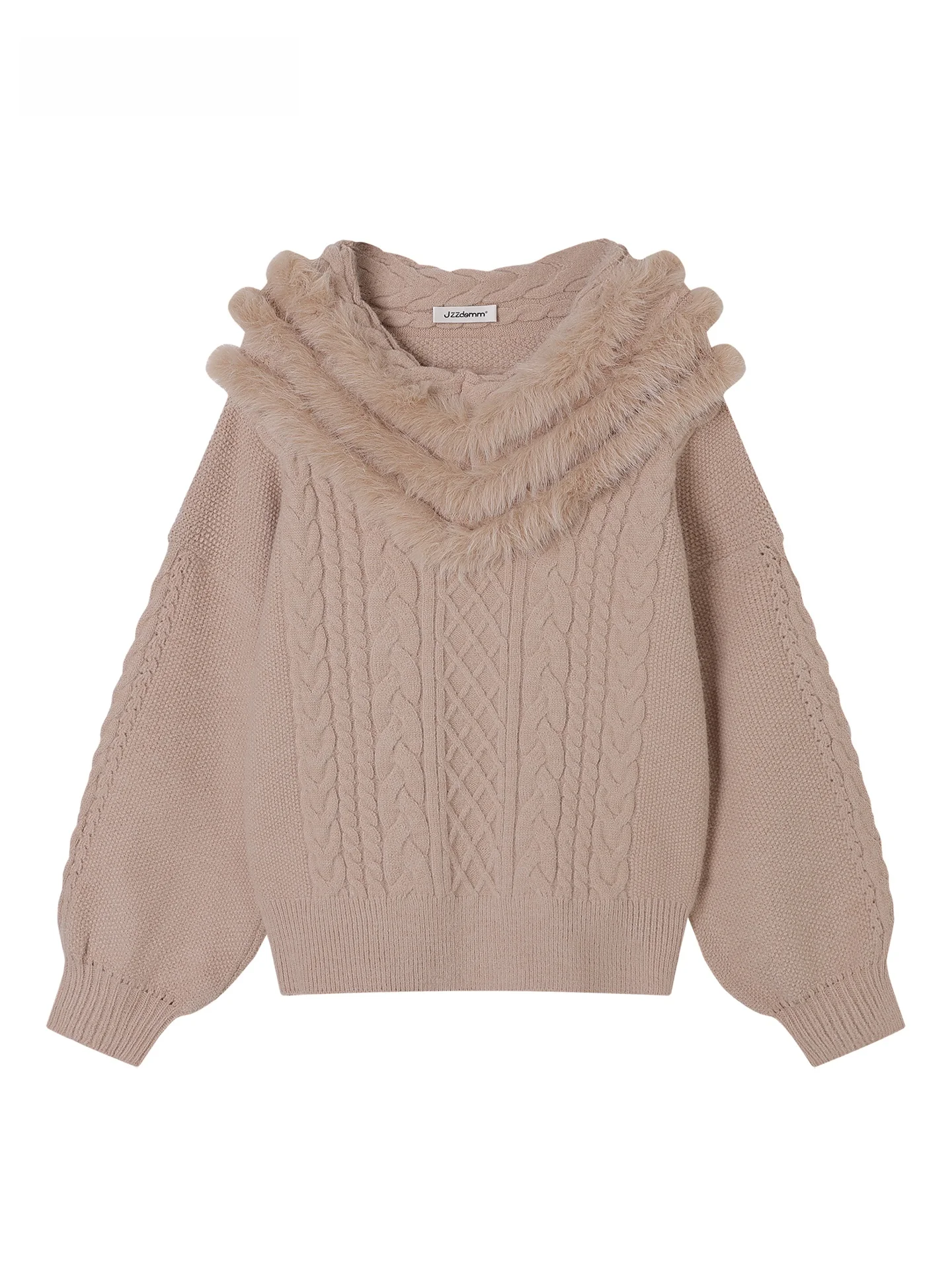JZZDEMM Soft Knitted Sweater Women's Gentle Loose Overhead with Fur Collar Large Twist Flower Design Long Sve Winter Top
JZZDEMM Soft Knitted Sweater Women's Gentle Loose Overhead with Fur Collar Large Twist Flower Design Long Sve Winter Top