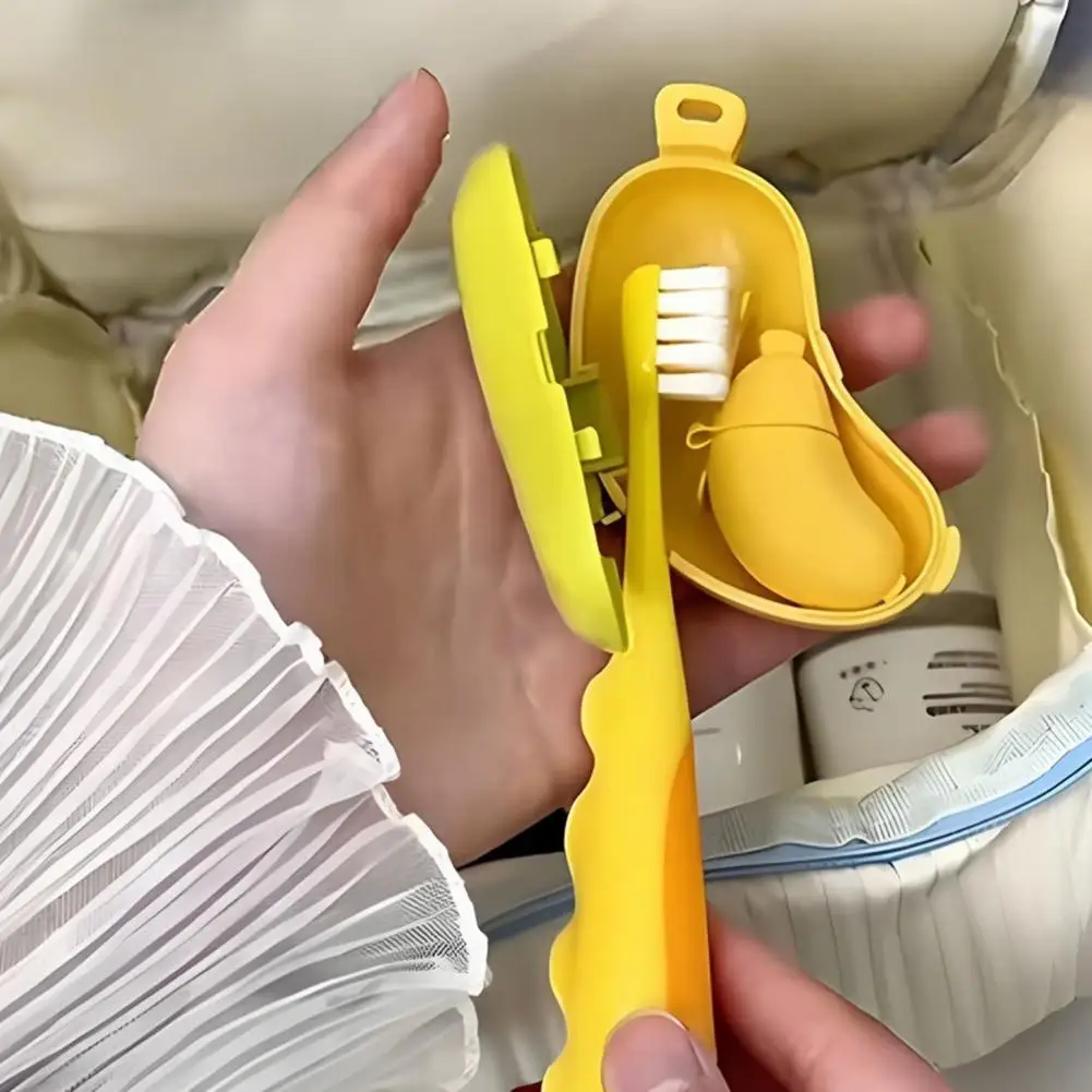 Banana Portable Toothbrush Cover with Toothpaste Case Reusable toothbrush box for Travel Hiking Camping Brush Cap Case
Banana Portable Toothbrush Cover with Toothpaste Case Reusable toothbrush box for Travel Hiking Camping Brush Cap Case