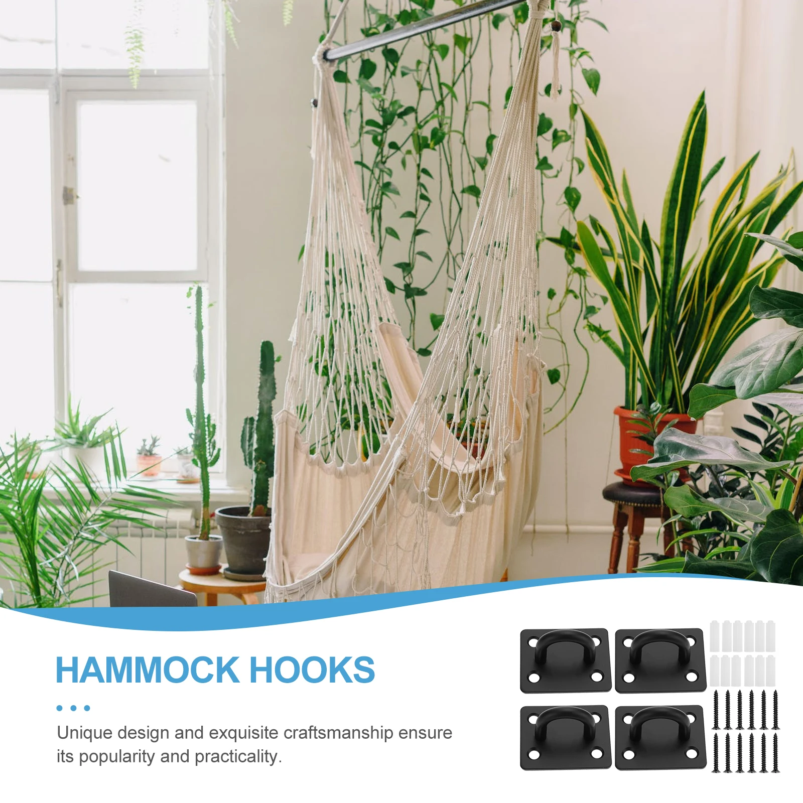 1Set Heavy Duty Hammock Swing Hook Stainless Steel Wear-Resistant Planter Ceiling Hooks Easy Install Durable Hammock Swing Hook
1Set Heavy Duty Hammock Swing Hook Stainless Steel Wear-Resistant Planter Ceiling Hooks Easy Install Durable Hammock Swing Hook