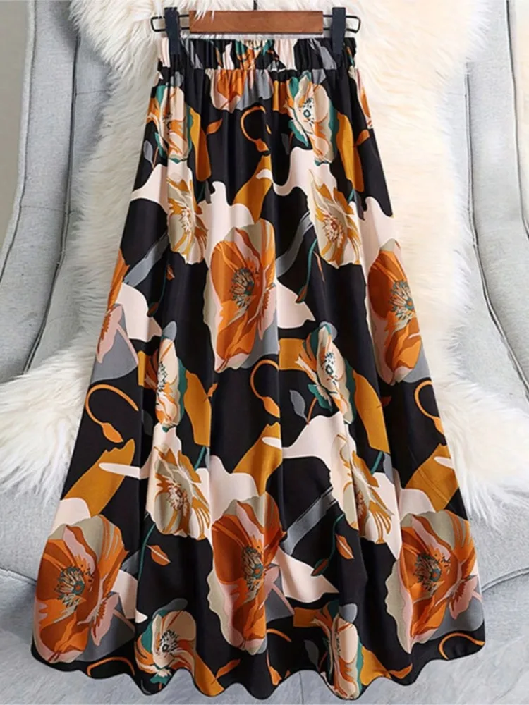 Women's Casual Floral Print Skirt Fashion High Waist Loose Skirts For Women Boho Holiday Beach Womens Clothing Summer New 2025
Women's Casual Floral Print Skirt Fashion High Waist Loose Skirts For Women Boho Holiday Beach Womens Clothing Summer New 2025