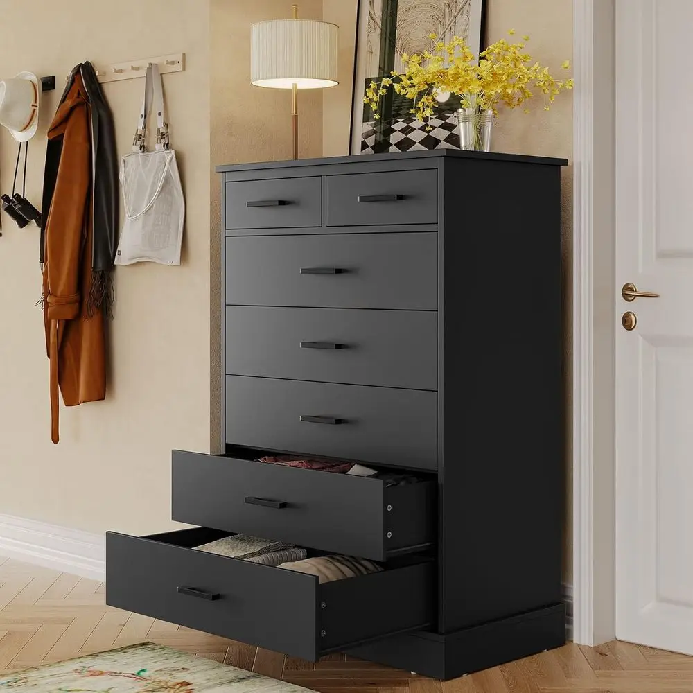 Durable 7 Drawer Tall Storage Cabinet with Wooden Organizer for Bedrooms and Living Spaces
Durable 7 Drawer Tall Storage Cabinet with Wooden Organizer for Bedrooms and Living Spaces