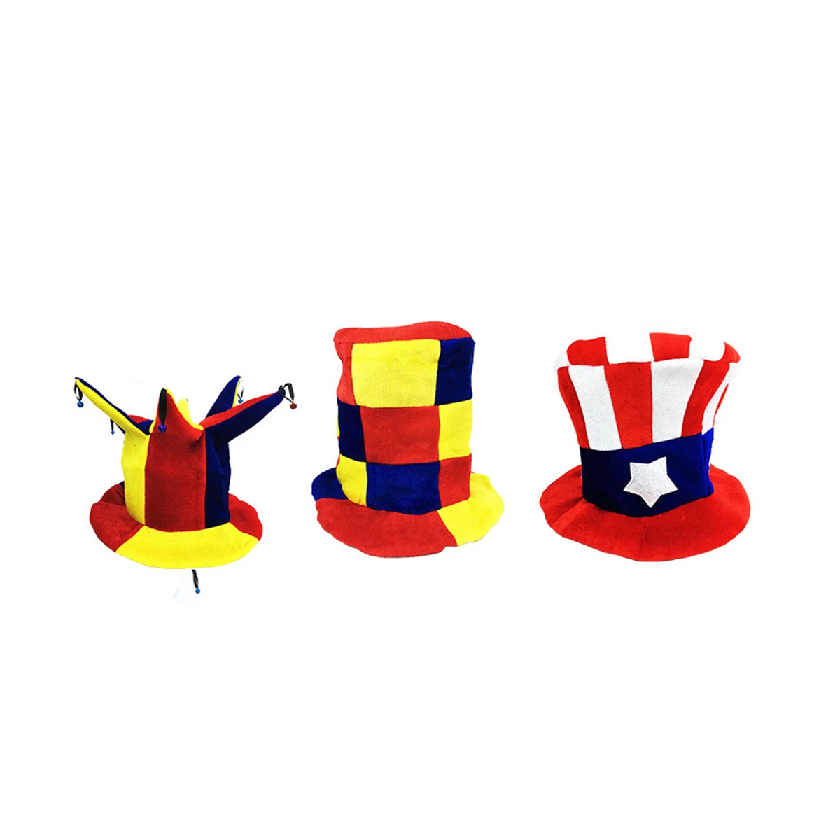 Clown Hats for Adults Masquerade Costume Performance Comfortable Lightweight Bright Color Match Halloween Cosplay Party
Clown Hats for Adults Masquerade Costume Performance Comfortable Lightweight Bright Color Match Halloween Cosplay Party