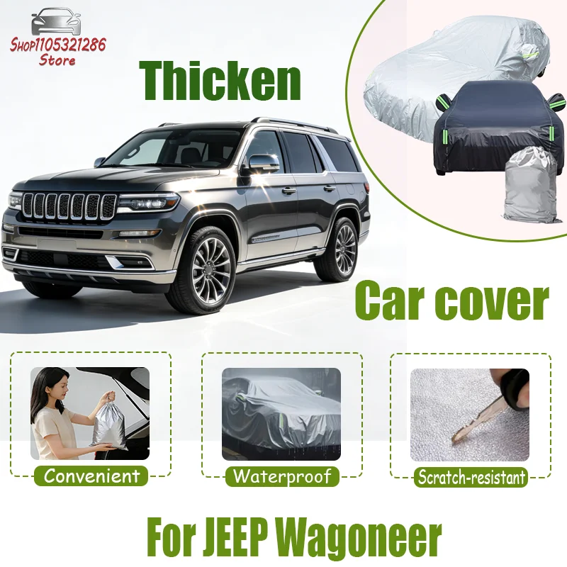 Full Car Cover For JEEP Wagoneer Outdoor Use - Waterproof Snowproof Sunshade, Winter & Summer Auto Protection Accessories
Full Car Cover For JEEP Wagoneer Outdoor Use - Waterproof Snowproof Sunshade, Winter & Summer Auto Protection Accessories