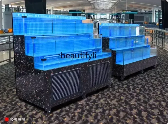 декор для дома Mobile Seafood Fish Tank Supermarket Seafood Pool Refrigerator Integrated Shellfish Pool Commercial Custom Glass
декор для дома Mobile Seafood Fish Tank Supermarket Seafood Pool Refrigerator Integrated Shellfish Pool Commercial Custom Glass