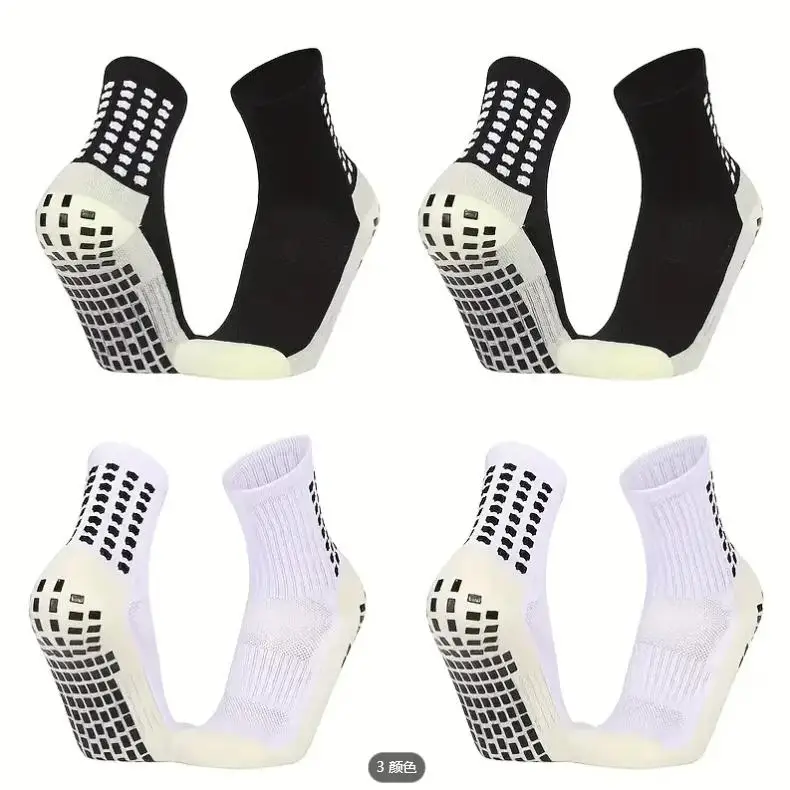 4 Pairs Non Slip Soccer Socks Men Women Kids Professional Anti-Slip Grip Football Socks Breathable Athletic Sports Socks for Pilates Yoga Basketball Training Fitness
4 Pairs Non Slip Soccer Socks Men Women Kids Professional Anti-Slip Grip Football Socks Breathable Athletic Sports Socks for Pilates Yoga Basketball Training Fitness