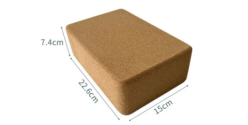 Natural Cork Yoga Block - 3x6x9 inches Eco-Friendly Workout Brick
Natural Cork Yoga Block - 3x6x9 inches Eco-Friendly Workout Brick