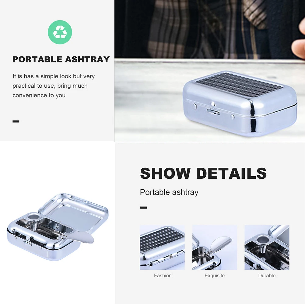 2pcs Portable Mini Ashtray Rust proof Outdoor Pocket Case Accessories Reusable Gentleman Environment Friendly
2pcs Portable Mini Ashtray Rust proof Outdoor Pocket Case Accessories Reusable Gentleman Environment Friendly