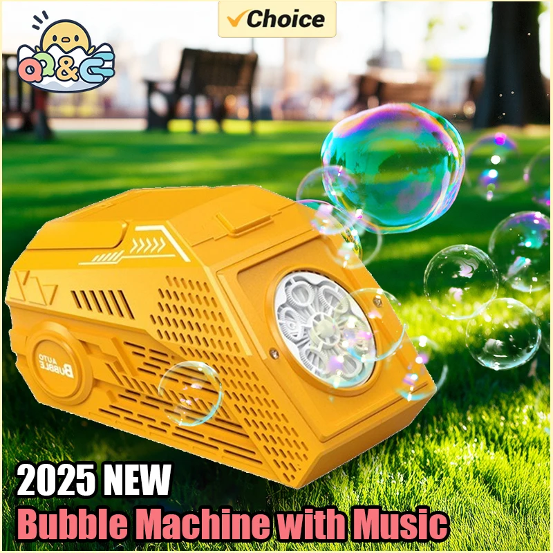 Children's Bubble Machine With Sound Music Automatic Soap Bubble Blowing Portable Automatic Light Bubble Toys for Kids Gifts
Children's Bubble Machine With Sound Music Automatic Soap Bubble Blowing Portable Automatic Light Bubble Toys for Kids Gifts