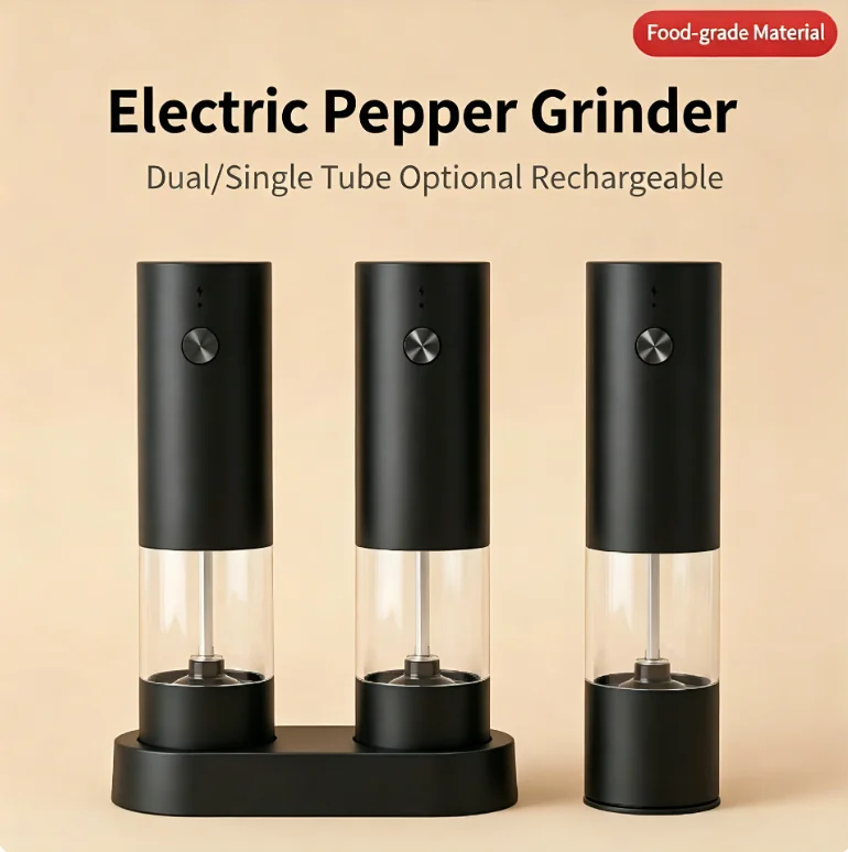 Charging belt base electric pepper grinder spice grinding automatic salt and pepper grinding crushing household USB charging
Charging belt base electric pepper grinder spice grinding automatic salt and pepper grinding crushing household USB charging