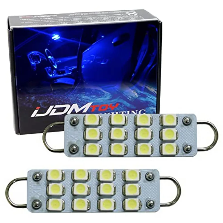 12-SMD-3528 1.72-in 43mm 211-2 212-2 214-2 561 Rigid Loop Festoon LED Bulbs for Car Side Door Courtesy Lights, Ultra
12-SMD-3528 1.72-in 43mm 211-2 212-2 214-2 561 Rigid Loop Festoon LED Bulbs for Car Side Door Courtesy Lights, Ultra