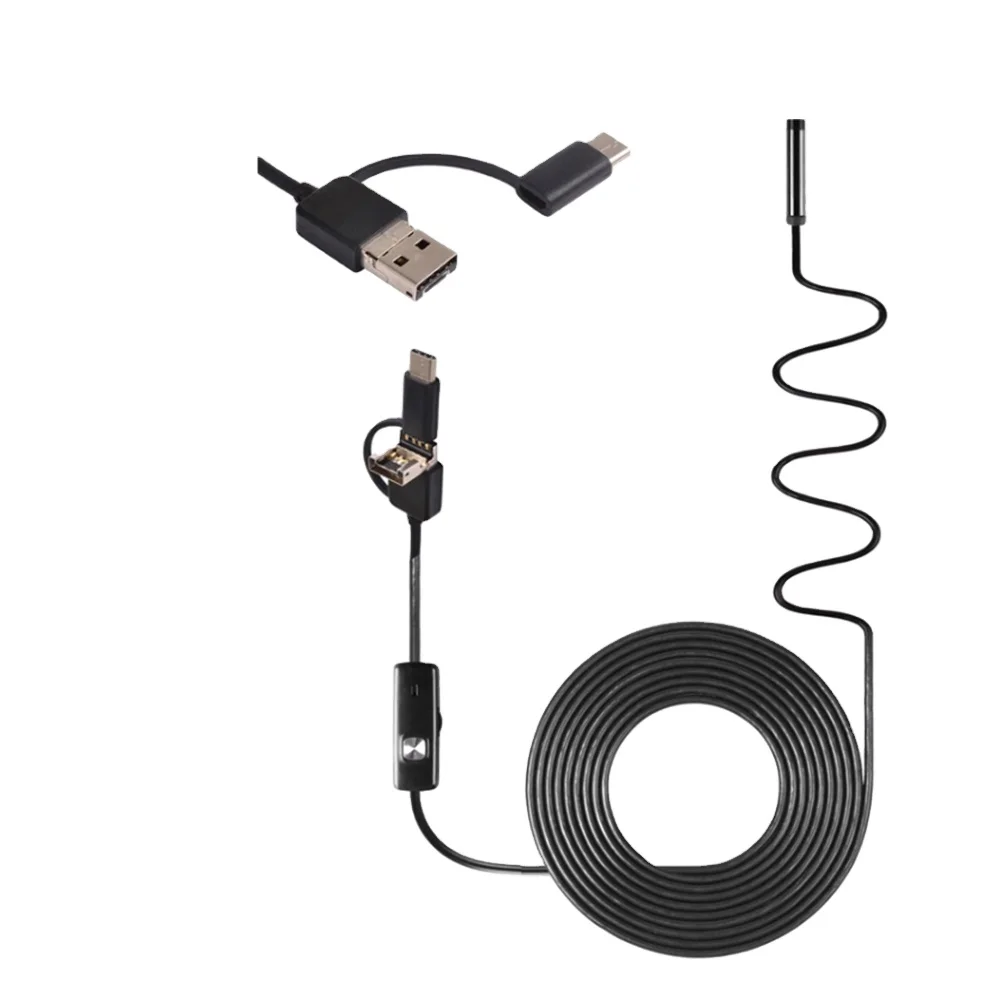 3IN1 Type-A Type-C Micro USB Roundhead 8mm Android Endoscope OTG USB Camera with 1/2/3.5/5/10M Cable HDV-OTG3IN1R08
3IN1 Type-A Type-C Micro USB Roundhead 8mm Android Endoscope OTG USB Camera with 1/2/3.5/5/10M Cable HDV-OTG3IN1R08