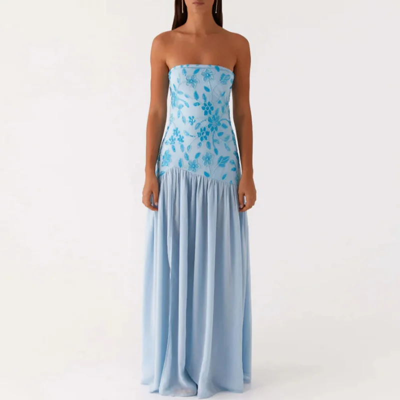 Elegant Print Patchwork Pleat Long Dress Women Sexy Bustier Hight Split Slim Party Dress Fashion Sleeveless Backless Party Dress
Elegant Print Patchwork Pleat Long Dress Women Sexy Bustier Hight Split Slim Party Dress Fashion Sleeveless Backless Party Dress