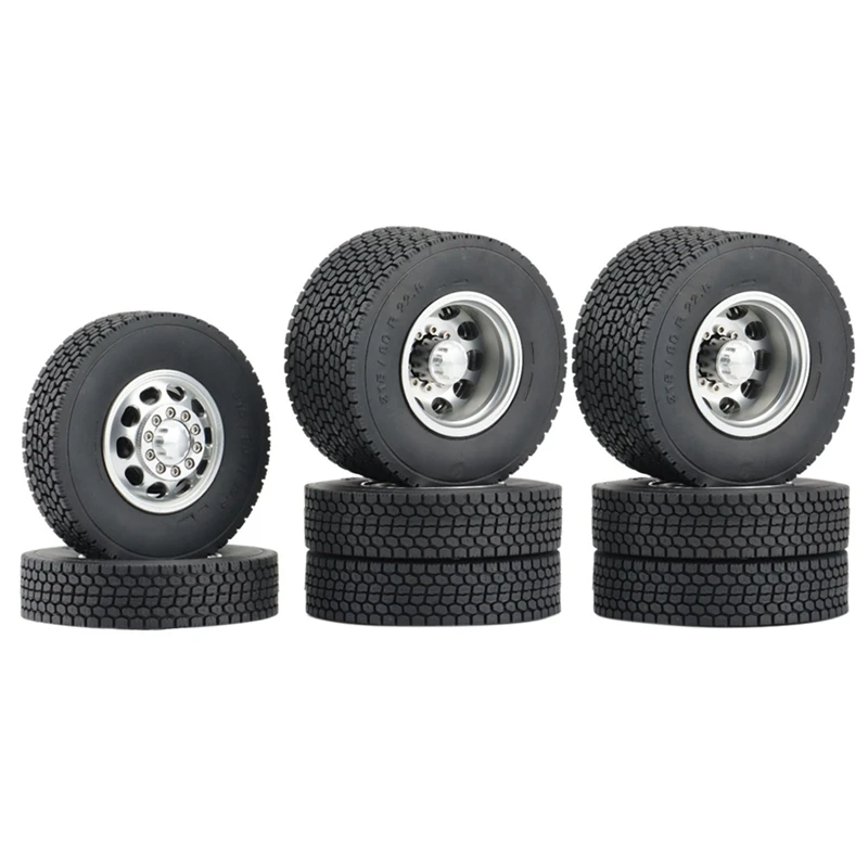 6PCS Hub Rubber Tires Wheel RC Car Front Wheel Tyre Complete Set For 1/14 Tamiya RC Trailer Tractor Truck Car
6PCS Hub Rubber Tires Wheel RC Car Front Wheel Tyre Complete Set For 1/14 Tamiya RC Trailer Tractor Truck Car