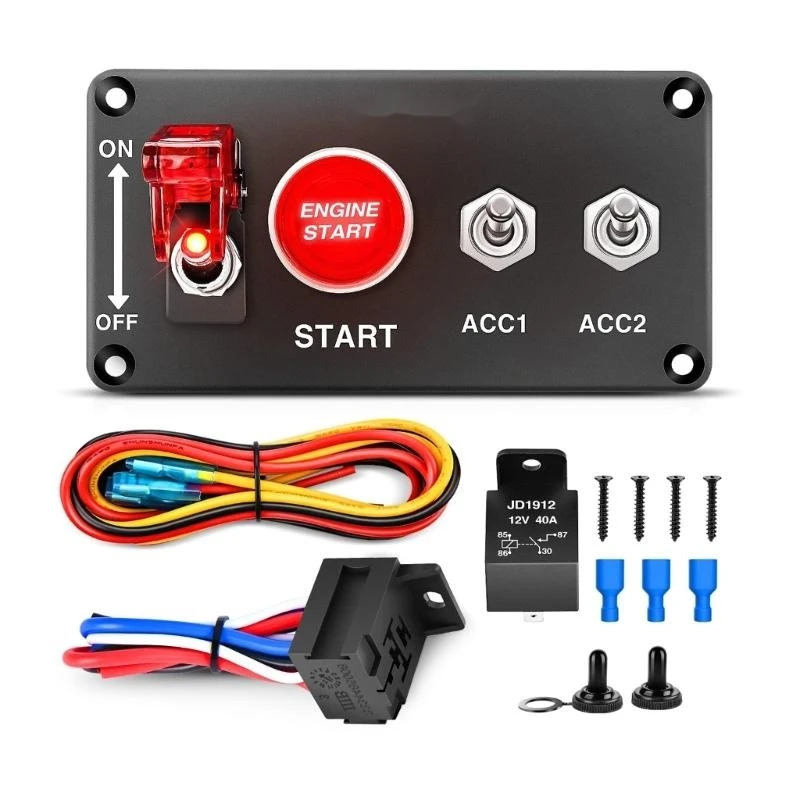 P5ED Convenient Reliable 12V 40A Car Ignition Toggle Switch Panel Starter Start Stop Button Automotive Accessories For Truck
P5ED Convenient Reliable 12V 40A Car Ignition Toggle Switch Panel Starter Start Stop Button Automotive Accessories For Truck