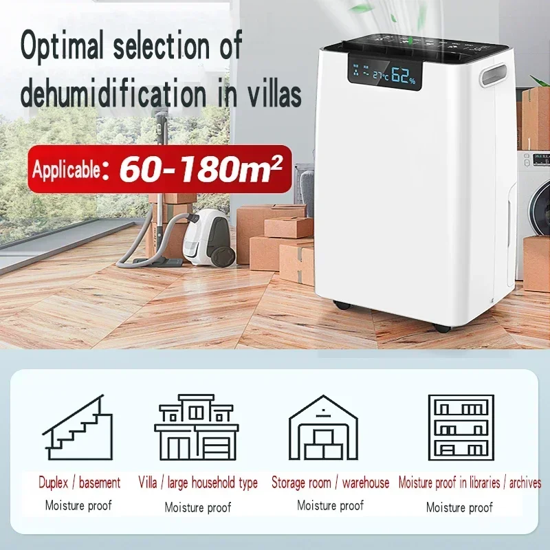 Air Dehumidifier for large household underground villa high-power commercial dehumidifier dehumidifier for home
Air Dehumidifier for large household underground villa high-power commercial dehumidifier dehumidifier for home