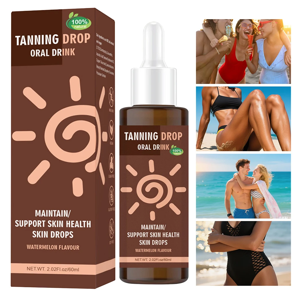 60 мл капли для загара, оральный напиток, солнцезащитные капли для загара для питья со вкусом арбуза, поддержка здоровья кожи, капли для кожи
60 мл капли для загара, оральный напиток, солнцезащитные капли для загара для питья со вкусом арбуза, поддержка здоровья кожи, капли для кожи