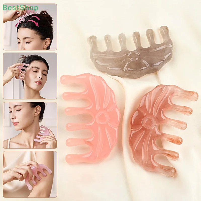 1pcs Meridians Massage Comb Six Teeth Resin Material Handless Male And Female Scalp Meridians Comb Round Head Comb Teeth Daily
1pcs Meridians Massage Comb Six Teeth Resin Material Handless Male And Female Scalp Meridians Comb Round Head Comb Teeth Daily