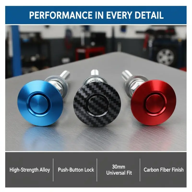 Fast Release Car Bonnet Lock Kit 30/32mm for Racing Modifications
Fast Release Car Bonnet Lock Kit 30/32mm for Racing Modifications