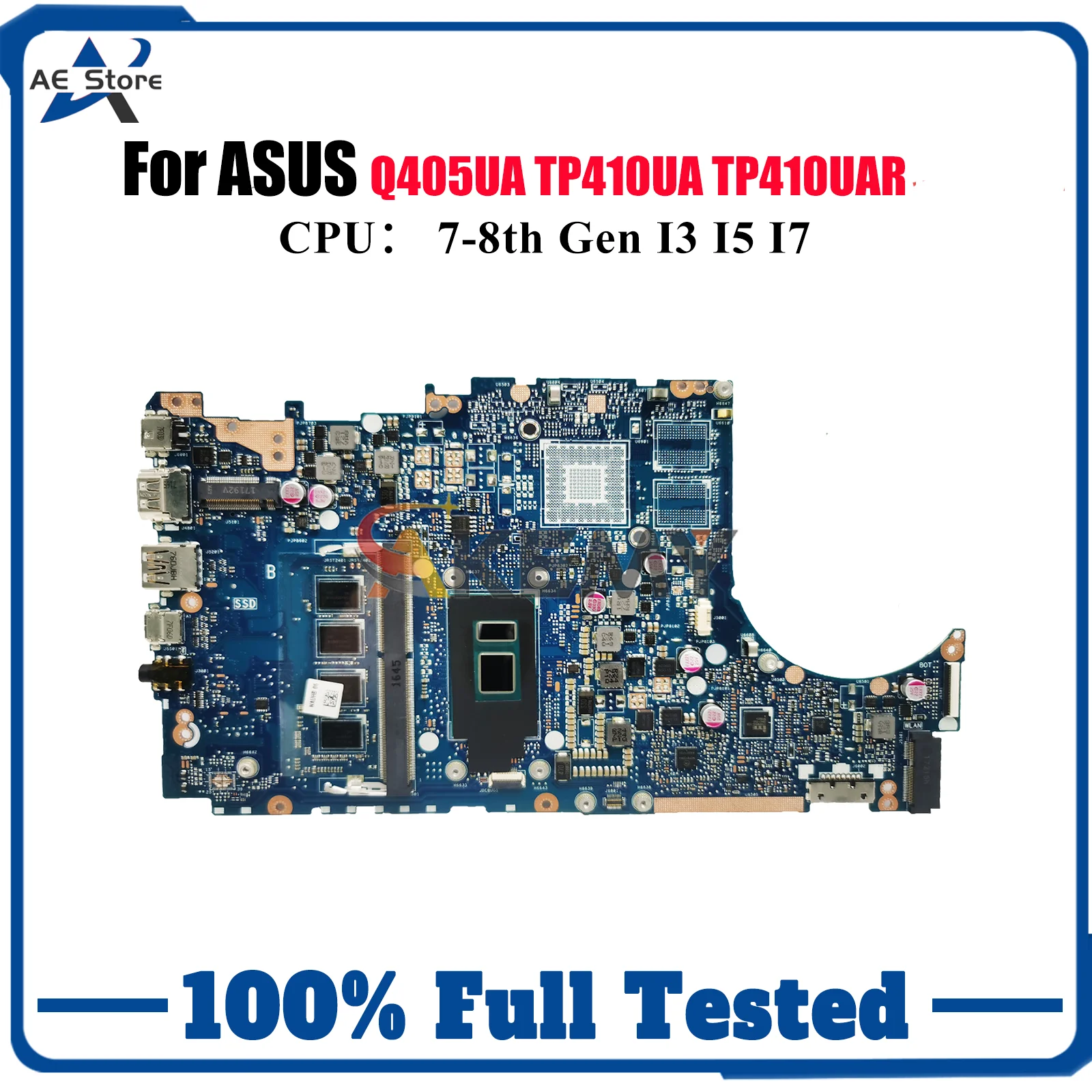 TP410UA Материнская плата для ноутбука ASUS TP410UR TP410UAR TP410UQ TP410URR Q405UA TP410U TP410UF Материнская плата с процессором I3 I5 I7 ОК
TP410UA Материнская плата для ноутбука ASUS TP410UR TP410UAR TP410UQ TP410URR Q405UA TP410U TP410UF Материнская плата с процессором I3 I5 I7 ОК