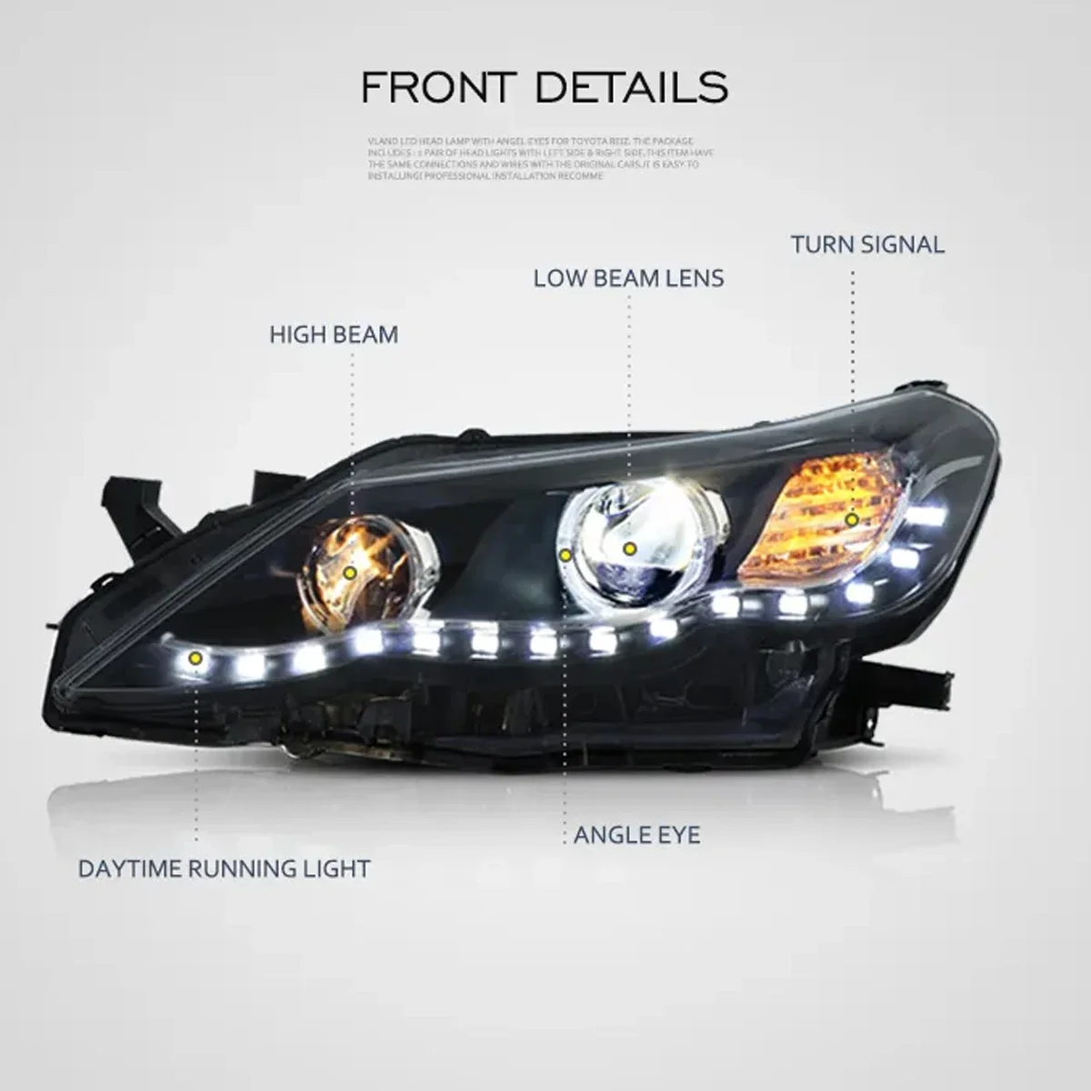 Head Light Full Led Headlights Front Car Lamp Head Lamp For Toyota Reiz 2010 2011 2012 DRL Low/High Beam Turn Signal
Head Light Full Led Headlights Front Car Lamp Head Lamp For Toyota Reiz 2010 2011 2012 DRL Low/High Beam Turn Signal
