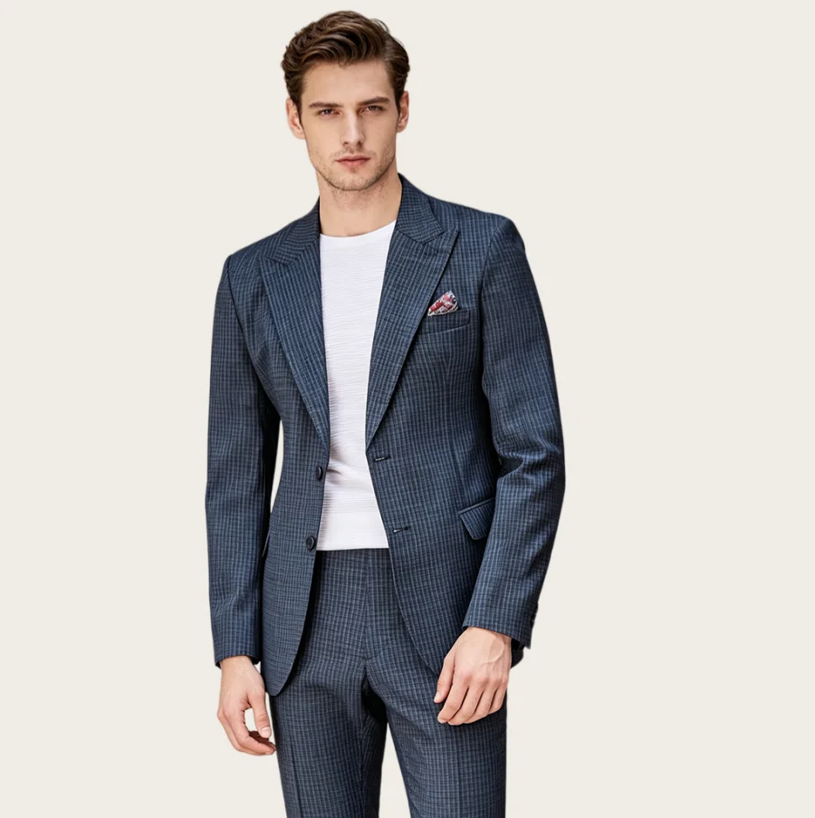 Mophiel Men's Suits 2Pcs Plaid Wedding Suit for Man with Peaked Lapel Single Breasted Tuxedo Business Office Blazer Customized
Mophiel Men's Suits 2Pcs Plaid Wedding Suit for Man with Peaked Lapel Single Breasted Tuxedo Business Office Blazer Customized