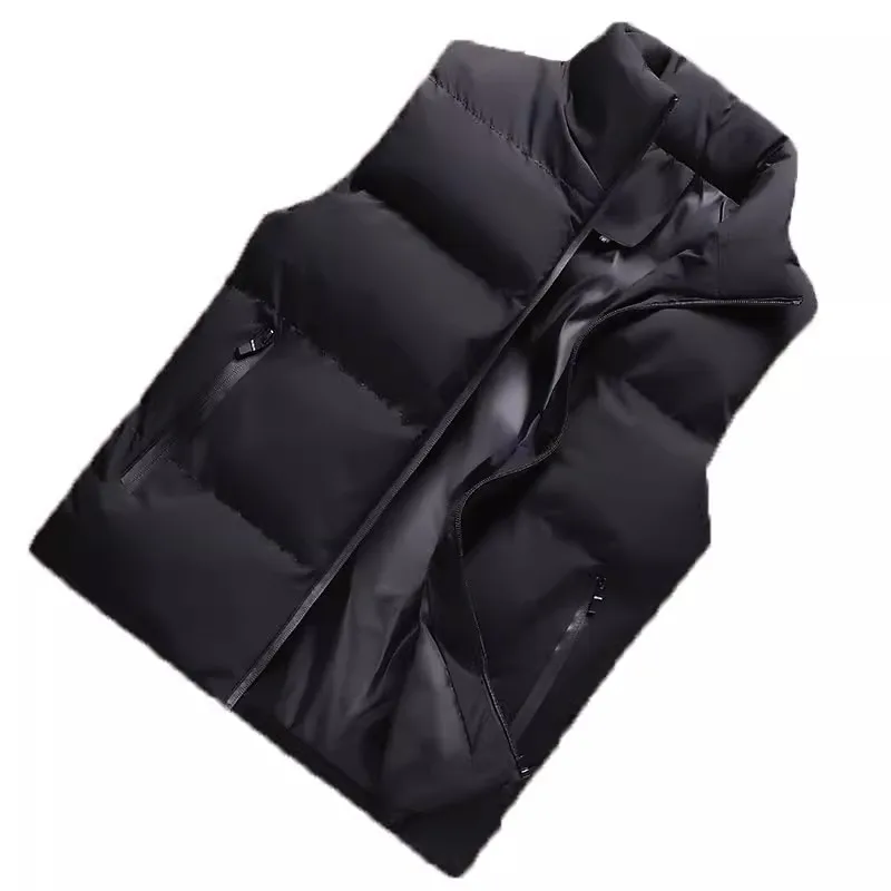 Men's down Jaet Vest Thiened Autumn Winter Warmth Anti-cold Coat Zipper Decoration Loose Fit Youth Faion Casual Wear
Men's down Jaet Vest Thiened Autumn Winter Warmth Anti-cold Coat Zipper Decoration Loose Fit Youth Faion Casual Wear
