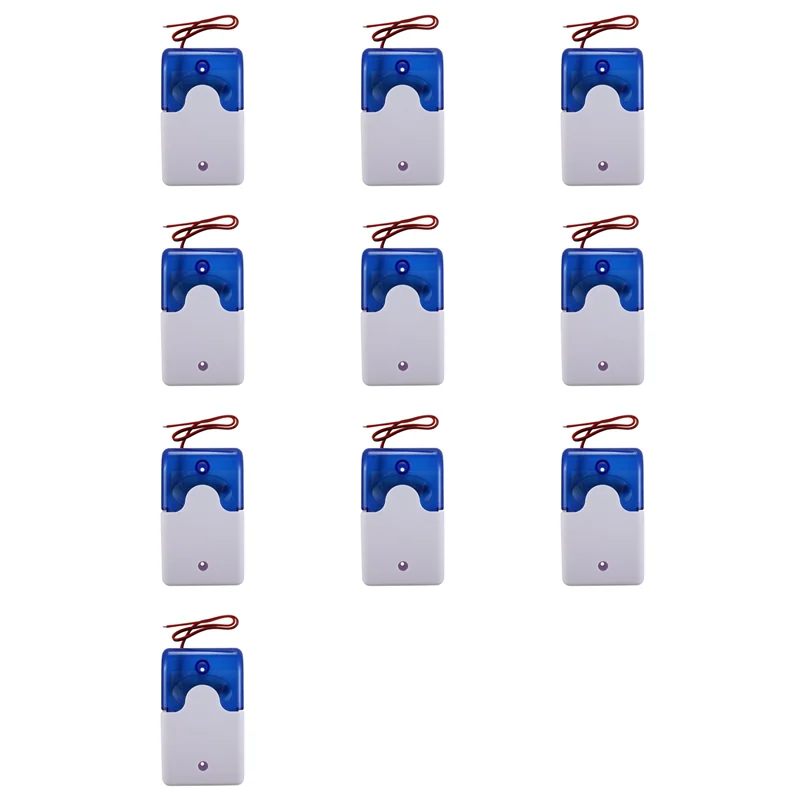 【FAST-SALE】10X Mini Wired Strobe Warning Siren Durable Dc 12V Sound Alarm Flashing Light Sound Siren Horn 115Db Blue
【FAST-SALE】10X Mini Wired Strobe Warning Siren Durable Dc 12V Sound Alarm Flashing Light Sound Siren Horn 115Db Blue
