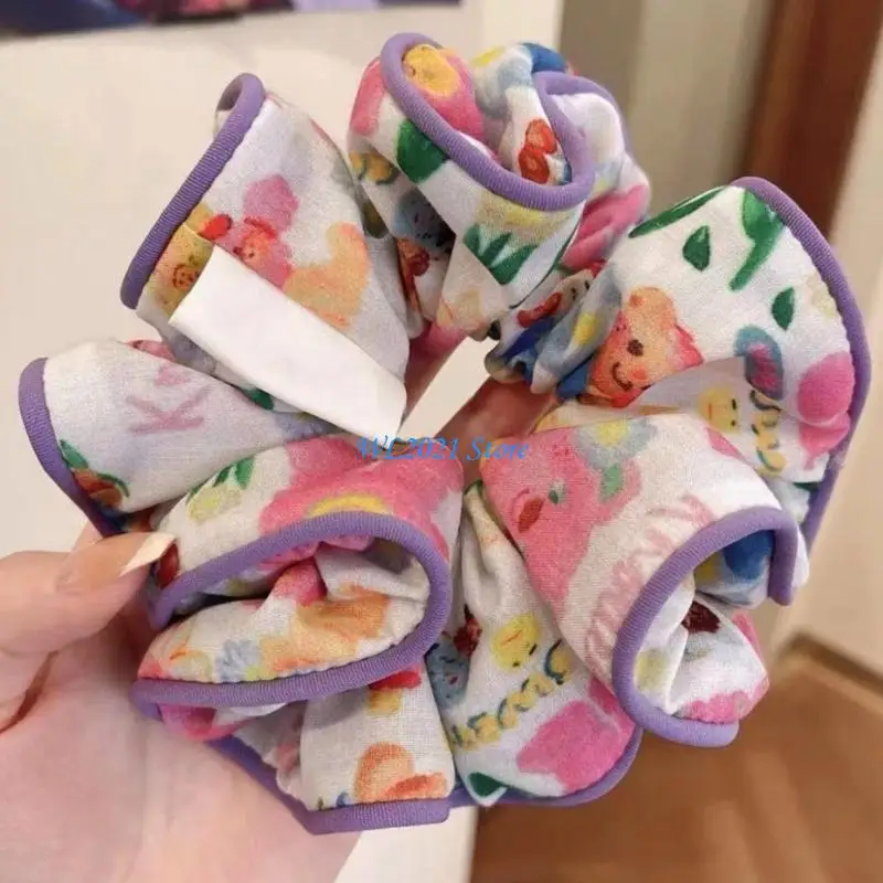 G5GC Large Scrunchies Lace Trim Vintage Floral Hair Scrunchy 90s Thick Hair Accessory
G5GC Large Scrunchies Lace Trim Vintage Floral Hair Scrunchy 90s Thick Hair Accessory