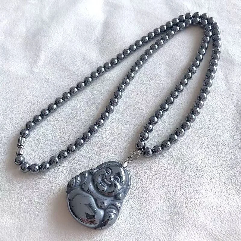 Natural Terahertz Buddha Pendant Big Belly Buddha Pendant Necklace Sweater Chain Fashion
Natural Terahertz Buddha Pendant Big Belly Buddha Pendant Necklace Sweater Chain Fashion