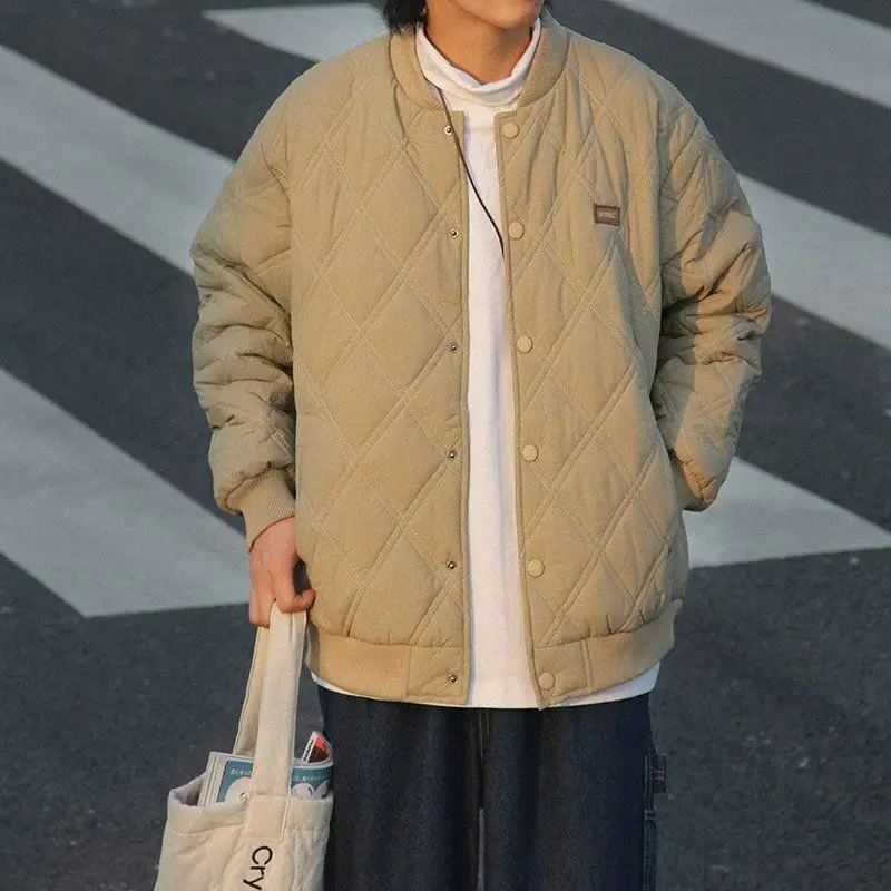 Retro American Diamond id Cotton Jaet Loose Baseball Collar Men's Women's Winter Coat Warm Thiened Polyester Fiber
Retro American Diamond id Cotton Jaet Loose Baseball Collar Men's Women's Winter Coat Warm Thiened Polyester Fiber