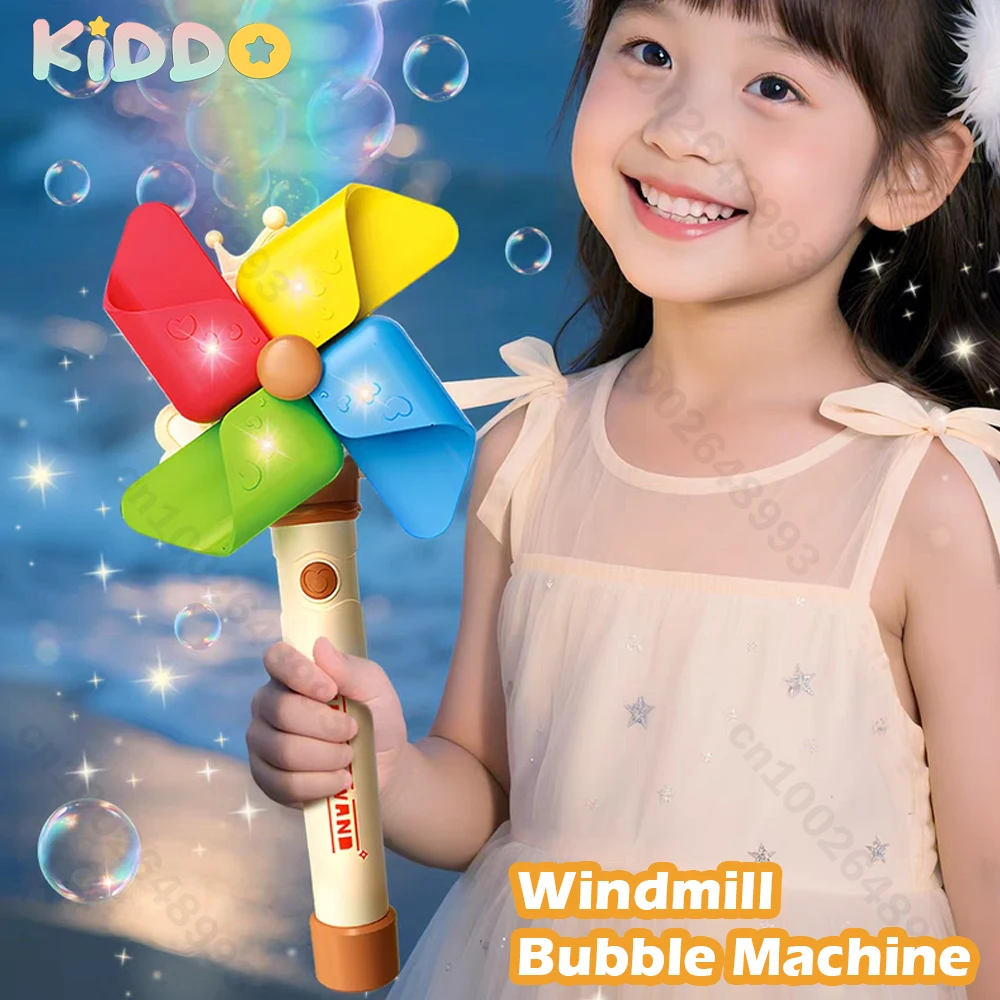 Windmill Bubble Machine Automatically Bubbles blowing 360 Flip Hand-Held Bubble Sticks with Light Magic Outdoor Toys for Kids
Windmill Bubble Machine Automatically Bubbles blowing 360 Flip Hand-Held Bubble Sticks with Light Magic Outdoor Toys for Kids