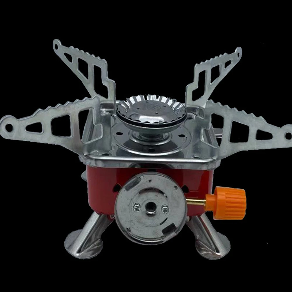 Windproof Camping Stoves Cooker Folding Outdoor Gas Cooker Stove Portable Furnace Cooking Picnic Stoves Cooker (Simply Type Silv
Windproof Camping Stoves Cooker Folding Outdoor Gas Cooker Stove Portable Furnace Cooking Picnic Stoves Cooker (Simply Type Silv