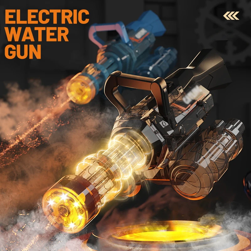 Electric Water Guns Toy with Lights Mechanical Rotating Barrel Automatic Water Guns Pool Beach Outdoor Toy for Adults Kids Gifts
Electric Water Guns Toy with Lights Mechanical Rotating Barrel Automatic Water Guns Pool Beach Outdoor Toy for Adults Kids Gifts