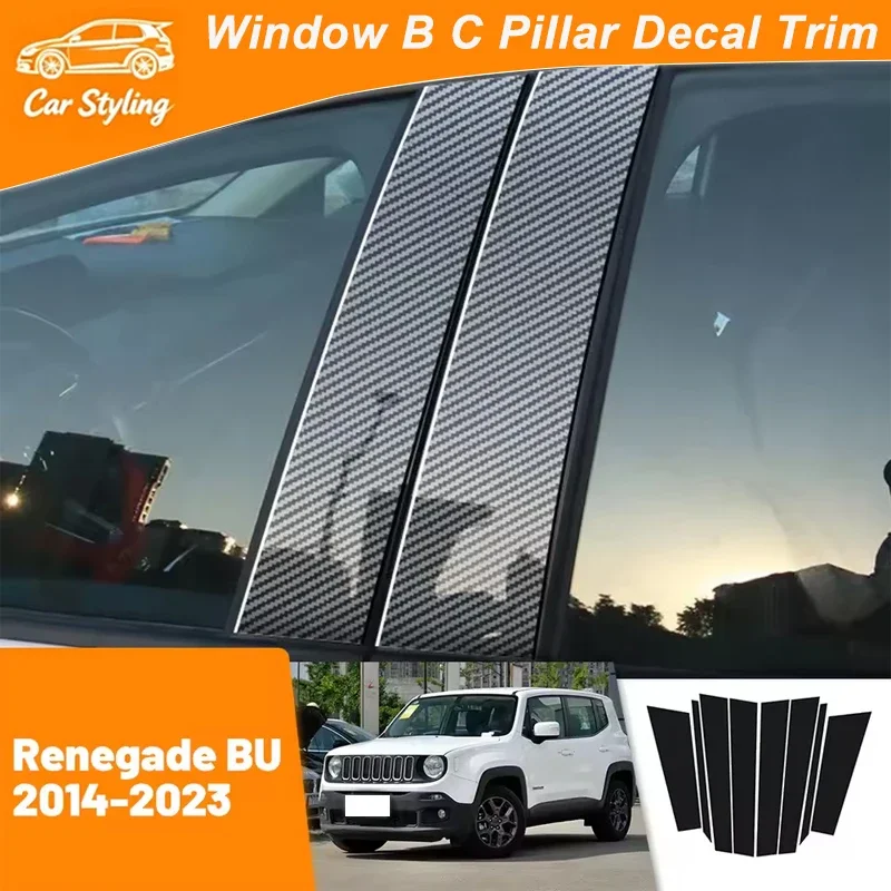 For Jeep Renegade BU 2014-2023 2015 2016 2017 2018 2019 Carbon Fiber Window Door Column Deal B C Pillar Post Cover Trim Sticker
For Jeep Renegade BU 2014-2023 2015 2016 2017 2018 2019 Carbon Fiber Window Door Column Deal B C Pillar Post Cover Trim Sticker