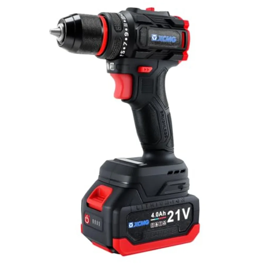 Cordless Drill Set 21V Brushless Motor 21+1 Torque Settings 3/8" Keyless Chuck for Quick Bit Changes. Built-in LED Light I
Cordless Drill Set 21V Brushless Motor 21+1 Torque Settings 3/8" Keyless Chuck for Quick Bit Changes. Built-in LED Light I