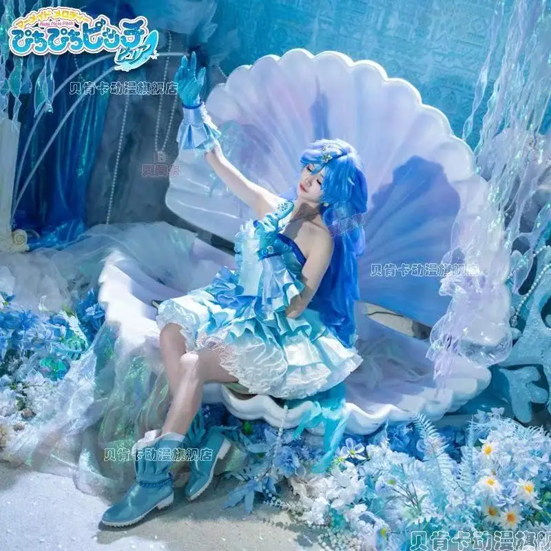 cosplay anime Mermaid Melody Pichi Pichi Pitch Cosplay Costume Hanon Hosho & Rina Toin Performance Dress
cosplay anime Mermaid Melody Pichi Pichi Pitch Cosplay Costume Hanon Hosho & Rina Toin Performance Dress