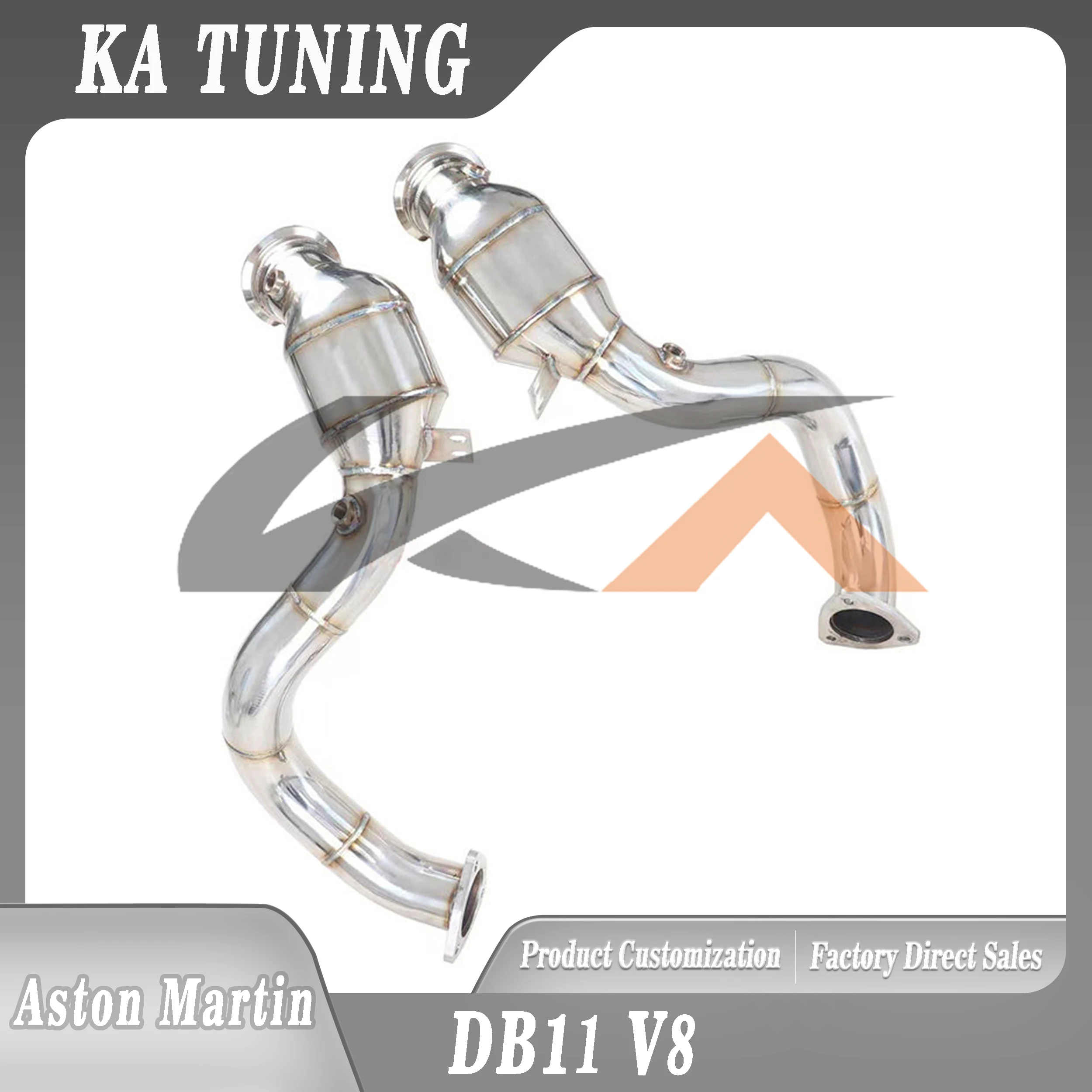KA Tuning Performance Downpipe for Aston Martin DB11 V8 4.0T Axle Pipe with Heat Shield And Catalysis
KA Tuning Performance Downpipe for Aston Martin DB11 V8 4.0T Axle Pipe with Heat Shield And Catalysis