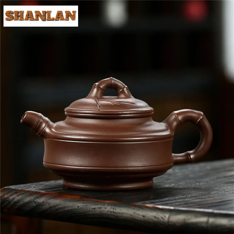 250ml Retro Yixing Purple Clay Teapots Handmade Double Line Bamboo Drum Pot Raw Ore Dicaoqing Mud Kettle Zisha Teaset Collection
250ml Retro Yixing Purple Clay Teapots Handmade Double Line Bamboo Drum Pot Raw Ore Dicaoqing Mud Kettle Zisha Teaset Collection
