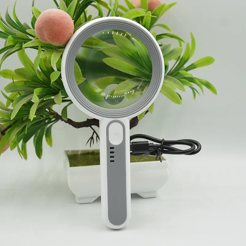 Rechargeable Handheld Magnifier Illuminated Magnifying Glass with Led Light High Magnification Jewellery Jade Reading Repair
Rechargeable Handheld Magnifier Illuminated Magnifying Glass with Led Light High Magnification Jewellery Jade Reading Repair