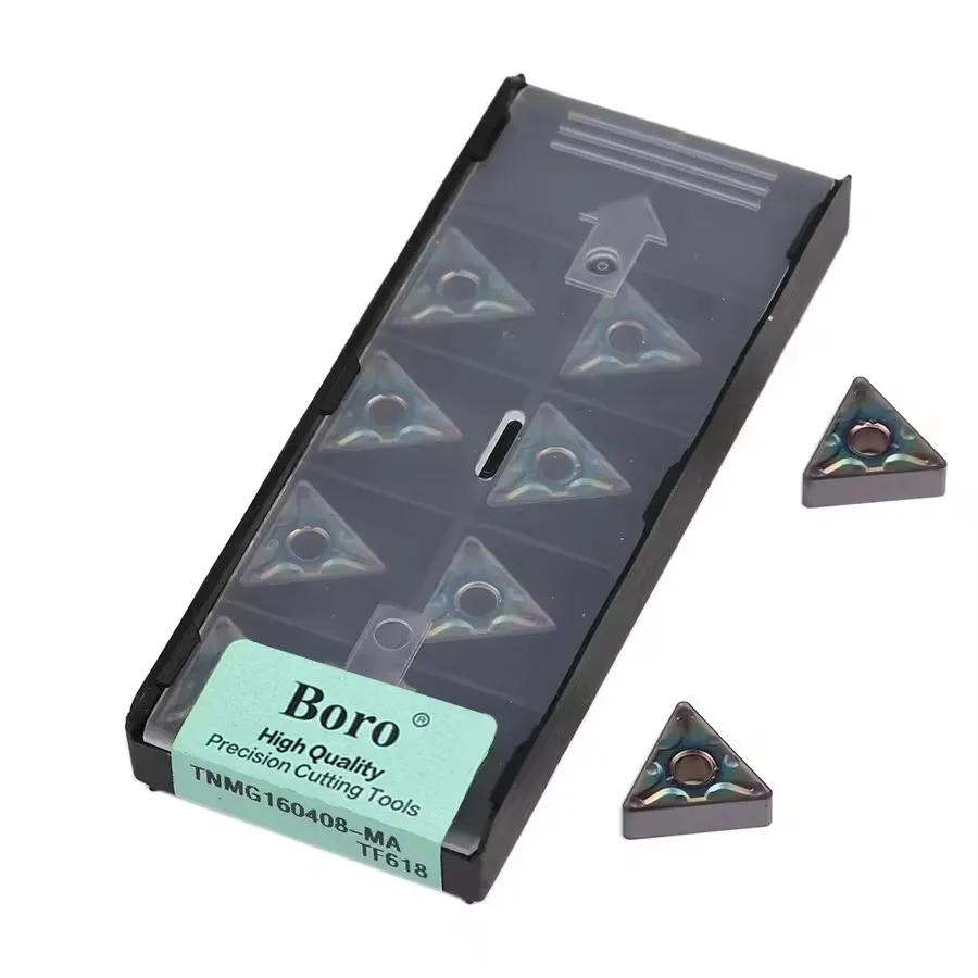 TNMG Series Triangular Numerical Control Tools TNMG160404-MA TNMG160408-MA/MS TF618 Quenched Steel Outer Circle Turning Inserts
TNMG Series Triangular Numerical Control Tools TNMG160404-MA TNMG160408-MA/MS TF618 Quenched Steel Outer Circle Turning Inserts