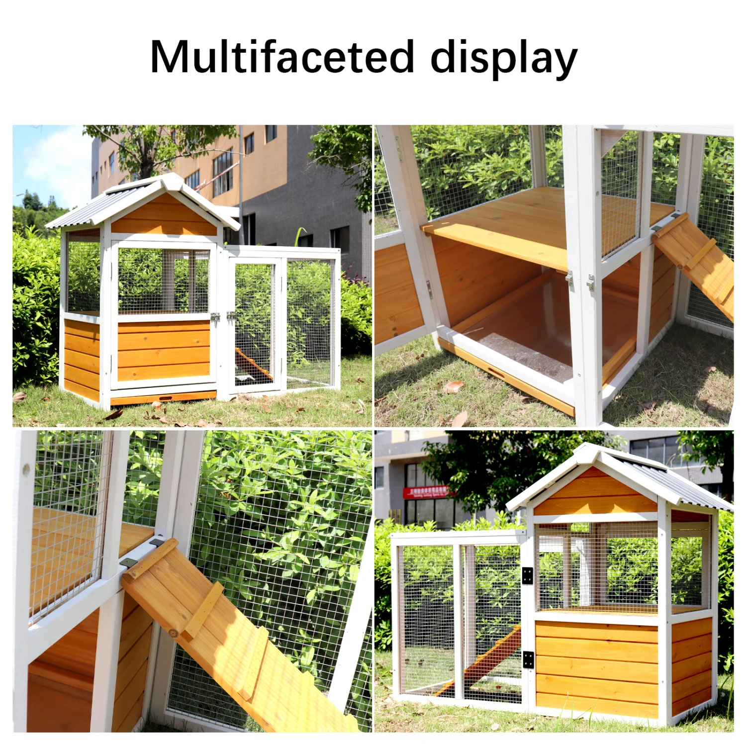 Large outdoor chicken coop Wooden chicken coop, duck coop with nest box, bird cage, rabbit cage - waterproof PVC board ( yellow
Large outdoor chicken coop Wooden chicken coop, duck coop with nest box, bird cage, rabbit cage - waterproof PVC board ( yellow