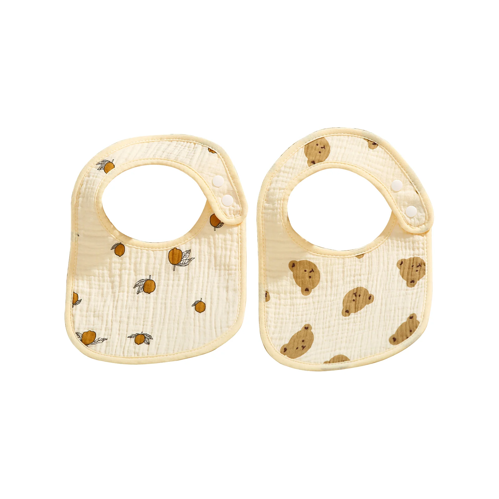 Baby 6-layer cotton gauze bib combo pack (little lemon + little bear head)
Baby 6-layer cotton gauze bib combo pack (little lemon + little bear head)