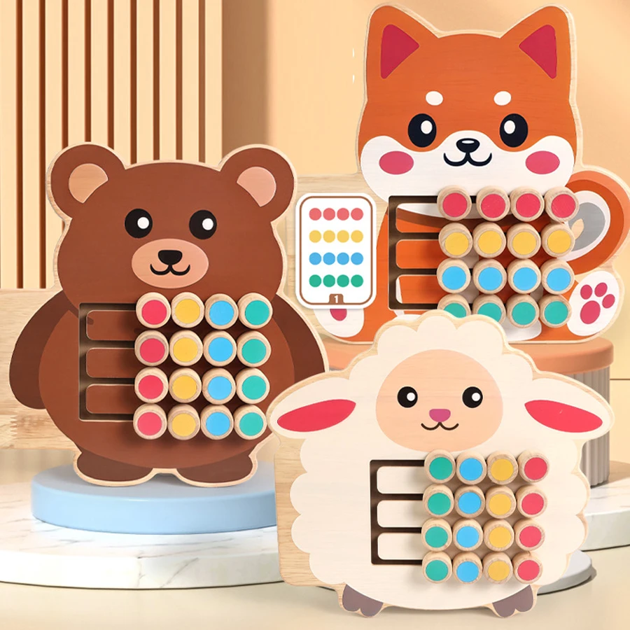 Wooden Animal Color Matching Maze Board Game Kids Educational Montessori Logic Fine Motor Skill Learning Toy
Wooden Animal Color Matching Maze Board Game Kids Educational Montessori Logic Fine Motor Skill Learning Toy