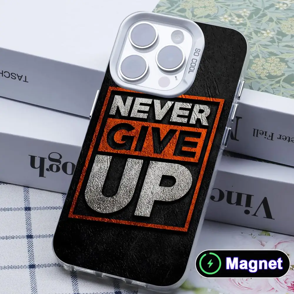 Never Give Up Phone Case for iPhone 17 16 15 14 13 12 11 X XR XS Air Pro Max Plus Colorful Silver MagSafe Cover
Never Give Up Phone Case for iPhone 17 16 15 14 13 12 11 X XR XS Air Pro Max Plus Colorful Silver MagSafe Cover