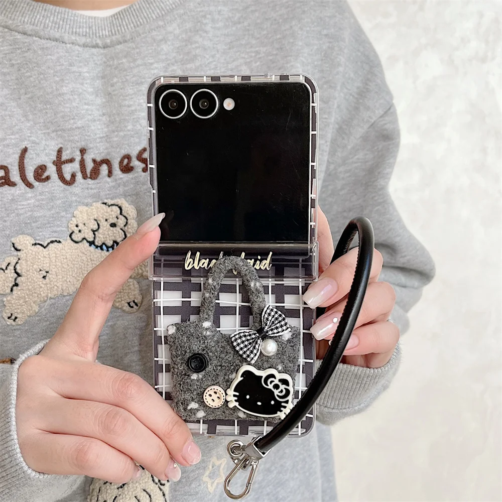 INS fashion check pattern handbag phone case for Samsung Galaxy Z Flip 7 6 flip 5 4 3 Flip 6 7 cover Cute Hellokitty cartoon Cas
INS fashion check pattern handbag phone case for Samsung Galaxy Z Flip 7 6 flip 5 4 3 Flip 6 7 cover Cute Hellokitty cartoon Cas