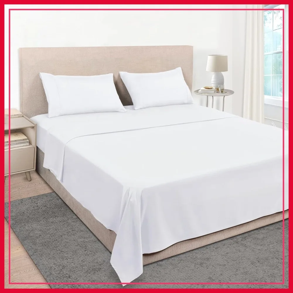 Full Size Sheet Sets - Hotel Luxury 1800 White Sheet - 16 Inch Deep Pocket, Soft, Breathable, Wrinkle Resistant 4 Piece
Full Size Sheet Sets - Hotel Luxury 1800 White Sheet - 16 Inch Deep Pocket, Soft, Breathable, Wrinkle Resistant 4 Piece