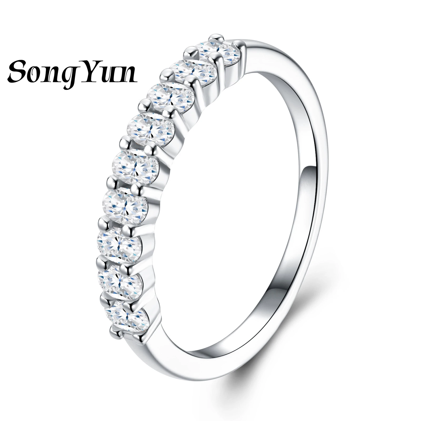 SONGYUN Brand Jewelry 925 Sterling Silver Ring VVS Moissanite Casual Ring Ladies 18K Real Gold Plated SYT Patent Jewellery
SONGYUN Brand Jewelry 925 Sterling Silver Ring VVS Moissanite Casual Ring Ladies 18K Real Gold Plated SYT Patent Jewellery