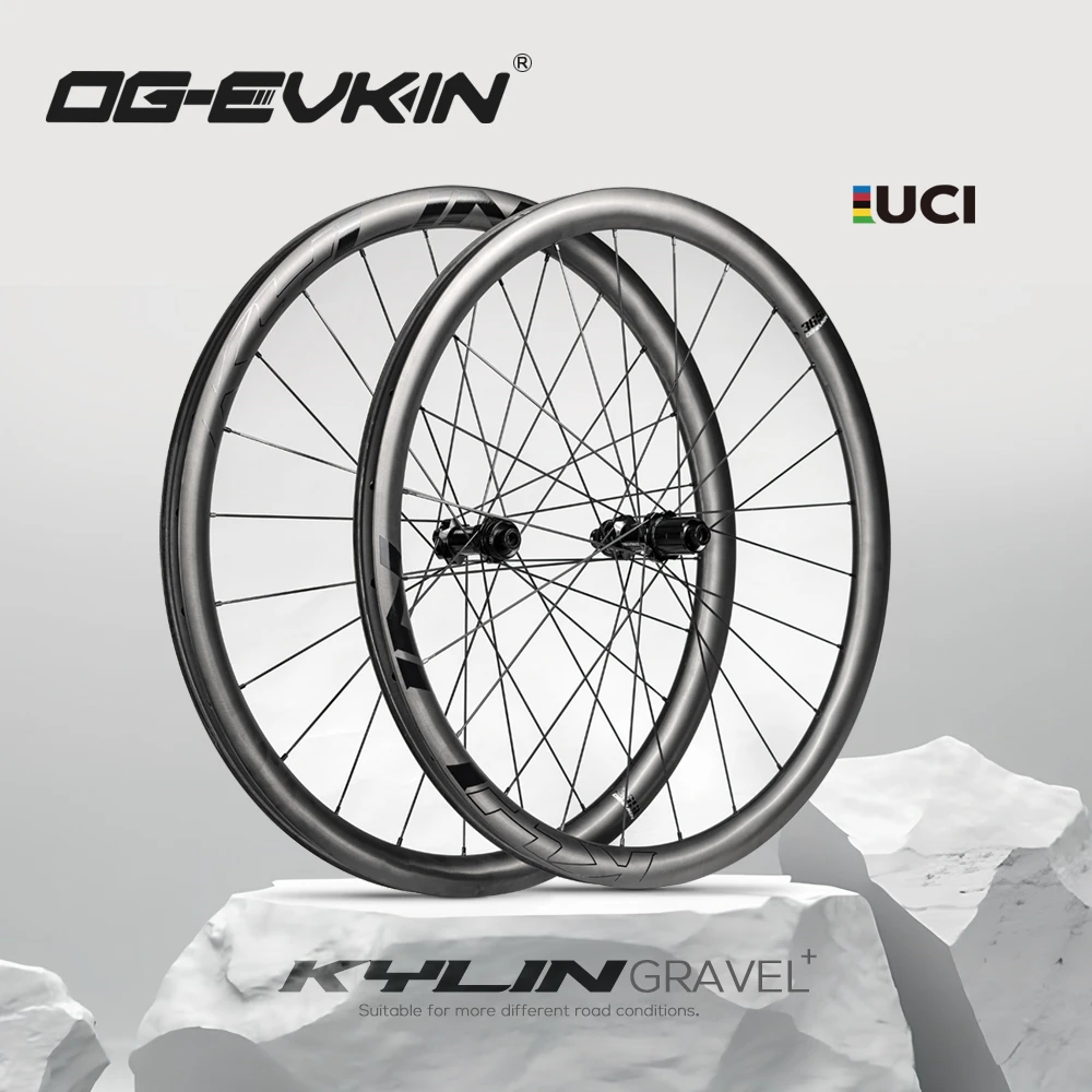 OG-EVKIN GW-D36SL30HG Gravel Carbon Road Wheels Tubeless Disc 700C Light 36mm Depth 25mm Inner Width 100x12 142x12 Wheelset
OG-EVKIN GW-D36SL30HG Gravel Carbon Road Wheels Tubeless Disc 700C Light 36mm Depth 25mm Inner Width 100x12 142x12 Wheelset
